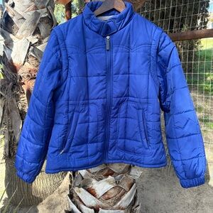 Roper Royal Blue jacket and vest in one. Horse ride horses. New condition